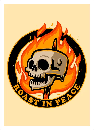 Marshmallow Skull Fire 