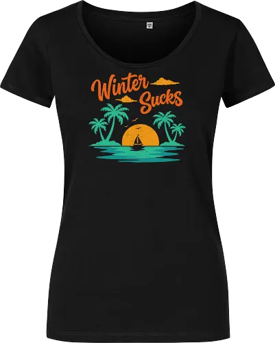 Winter Sucks Retro Sunset