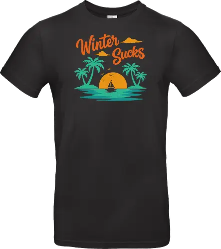 Winter Sucks Retro Sunset