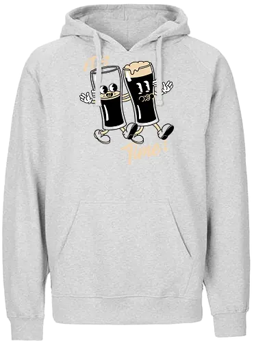 Its Drinking Time - irish, irish beer, famous beer, irish goodbye, luck, clover, shamrock, st patricks day, st paddys day, paddys day - Fairtrade Hoodie