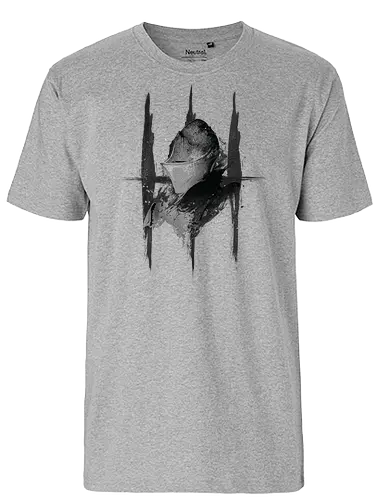 Soul Protector - Soulslike Guardian Knight - dark souls t-shirt, soul protector, wächter ritter, gamer kleidung, fromsoftware, action rpg, teetan, you died, souls-like, dunkle fantasie, lordran, anor londo, boss fight, estus flask, aquarell kunst - Fairtrade T-Shirt
