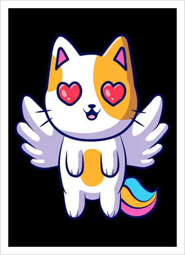 Gato Ángel Volando
