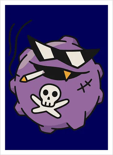 Edgy Retro Poison Gas Monster