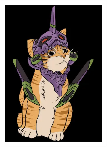 "Mecha Kitty" Neon Genesis Cat