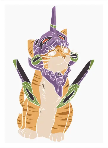 "Mecha Kitty" Neon Genesis Cat