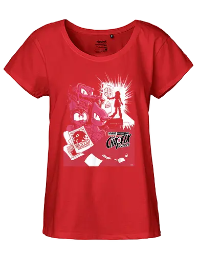 Hedgehog The Hedgehog Chaotix Casefiles Retro Kult Gamer - Hedgehog, Chaotix Casefiles, Retro Klassiker, Sega Retro, 90er Kultspiel, Gaming Fanartikel, Arcade Klassiker, Pixel Stil, Gamer Outfit, Zocker Geschenk, Videospiel Held, Nostalgie Shirt, Konsolen Klassiker, Cartoon Abenteuer, Retro Gaming Design - Fairtrade Girl Shirt