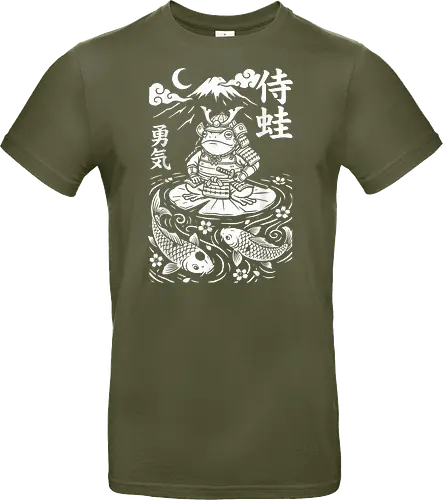 Samurai Frosch Anime Krieger Katana Japan