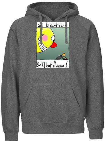 Sei kreativ! - KI, AI, Kreativität, Diebstahl - Fairtrade Hoodie