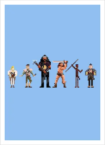Krieger des Hyborischen Zeitalters - Conan Pixel Art