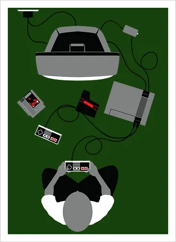 Retro-Konsolen-Nostalgie - 8-Bit-Ära