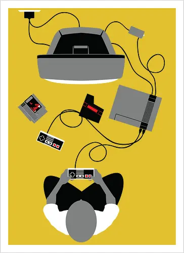 Retro-Konsolen-Nostalgie - 8-Bit-Ära