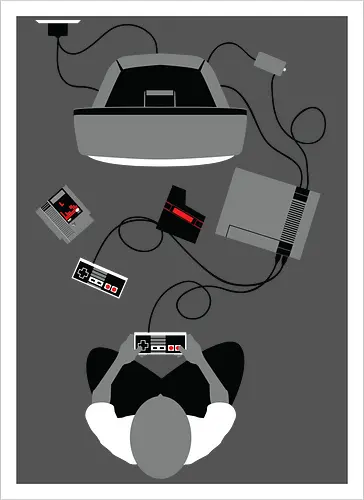 Retro-Konsolen-Nostalgie - 8-Bit-Ära