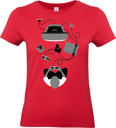 Retro-Konsolen-Nostalgie - 8-Bit-Ära - retro gamer t-shirt, 8-bit konsole, pixel art, klassische spiele, save point, videospiel nostalgie, gamer kleidung, nes klassiker, teetan, klassischer controller, spiel modul, zapper, duck hunt, 80er gaming, super mario bros - Standard T-Shirt (Women)