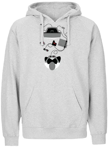 Retro-Konsolen-Nostalgie - 8-Bit-Ära - retro gamer t-shirt, 8-bit konsole, pixel art, klassische spiele, save point, videospiel nostalgie, gamer kleidung, nes klassiker, teetan, klassischer controller, spiel modul, zapper, duck hunt, 80er gaming, super mario bros - Fairtrade Hoodie