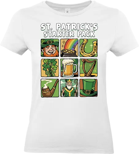 St. Patricks Starter Pack - st patricks day, green, ireland, irish, irish drinking team, irish pride, leprechaun, lucky, saint patricks day, shamrock, shenanigan, slainte, st paddys day, st patricks, starter pack - Standard T-Shirt (Women)