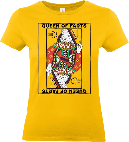 Queen Of Farts - queen of farts, fart joke, fart loading, farter, farting mom, farts, funny, gag gift, humor, inappropriate, meme, offensive, queen, sarcastic, silly - Standard T-Shirt (Women)