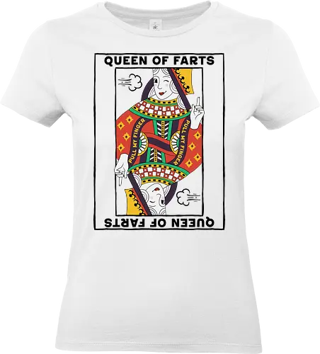 Queen Of Farts - queen of farts, fart joke, fart loading, farter, farting mom, farts, funny, gag gift, humor, inappropriate, meme, offensive, queen, sarcastic, silly - Standard T-Shirt (Women)