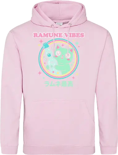 Kawaii Mint Cat Retro Japanese Soda Graphic