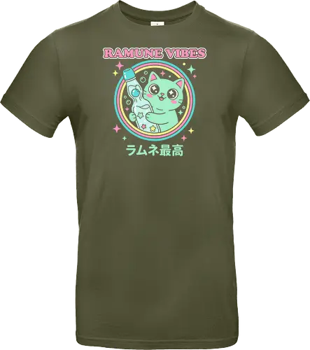 Kawaii Mint Cat Retro Japanese Soda Graphic