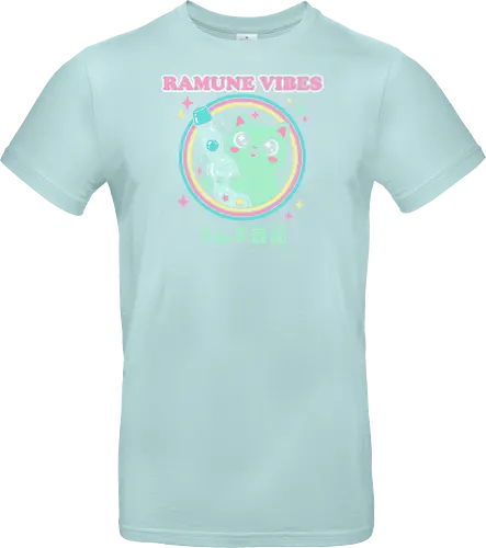 Kawaii Mint Cat Retro Japanese Soda Graphic