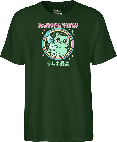 Kawaii Mint Cat Retro Japanese Soda Graphic