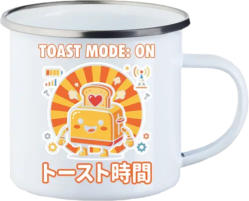 Toast Mode: On Kawaii Toaster Robot Retro Japanese Graphic