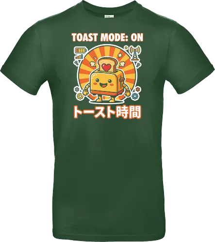 Toast Mode: On Kawaii Toaster Robot Retro Japanese Graphic