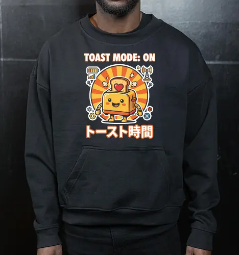 Toast Mode: On Kawaii Toaster Robot Retro Japanese Graphic