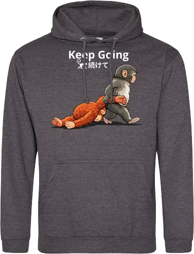 Keep Going Monkey Motivation Retro Japanese Graphic