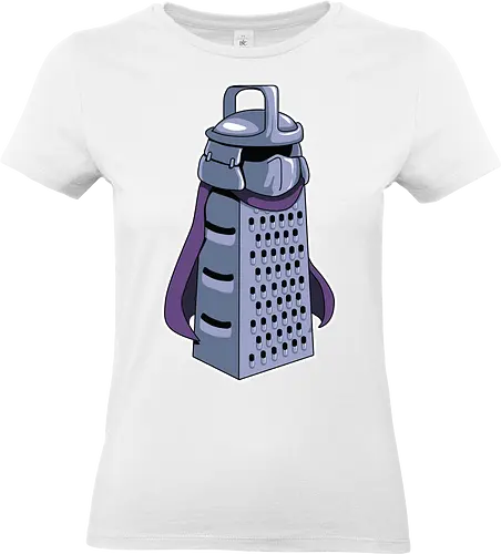 Der Meister-Reibe - TMNT Shredder - ninja turtles t-shirt, shredder schurke, tmnt parodie, geek kleidung, käsereibe, teetan, oroku saki, teenage mutant ninja turtles, nerd humor, foot clan, 90er cartoon, tmnt comics, cartoon kunst, 80er nostalgie, kreative parodie - Standard T-Shirt (Women)