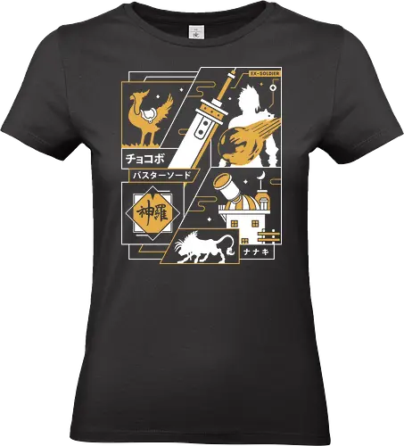 Strife Midgar Aesthetic - Final, final fantasy 7 rebirth, Cloud, Villain, red xiii, nanaki, tifa lockhart, aerith gainsborough, aeris, Kweh, Cactus, game, video games, shinra, avalanche, cloudy wolf, cloud strife cloudy wolf - Standard T-Shirt (Women)
