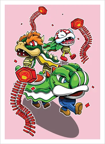 Pilzkönigreich-Feier - Mario