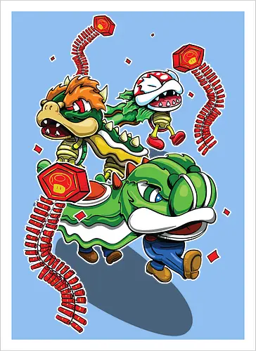 Pilzkönigreich-Feier - Mario