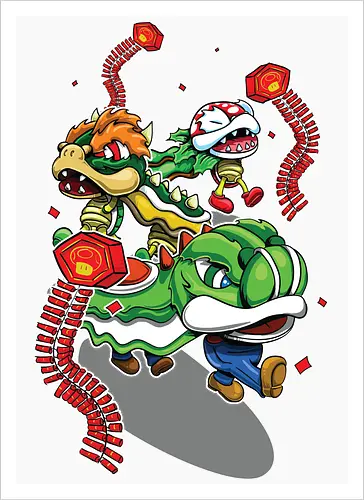 Pilzkönigreich-Feier - Mario