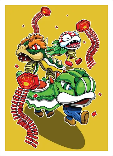 Pilzkönigreich-Feier - Mario