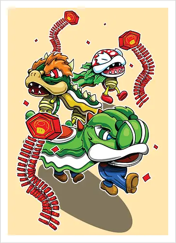 Pilzkönigreich-Feier - Mario