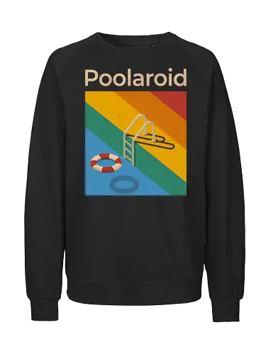 Poolaroid - koalatees, koala, poolaroid, pool party, retro, summer vibe, vintage, minimal, nostalgic, vacation, ironic, funny, photography, photographer - Fairtrade Sweatshirt