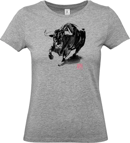 bull - bull, sumie, japan - Standard T-Shirt (Women)
