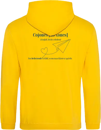  Cojones [koˈxones]-Klartext Rückendruck