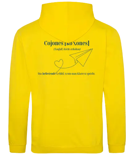  Cojones [koˈxones]-Klartext Rückendruck