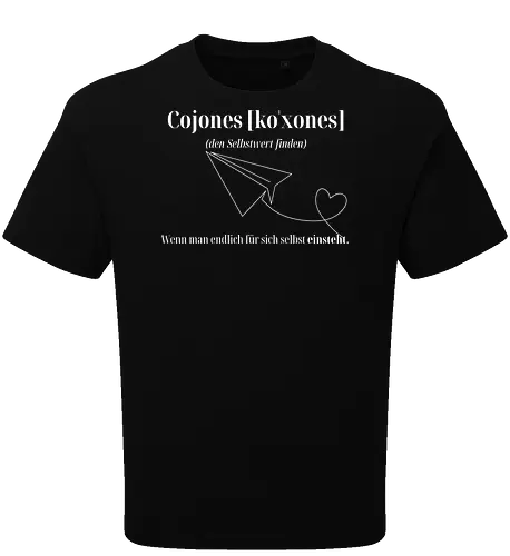 Cojones [koˈxones]-Selbstwert Frontdruck Brust