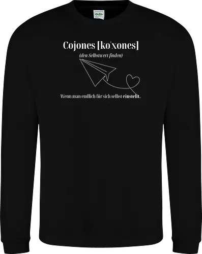 Cojones [koˈxones]-Selbstwert Frontdruck Brust