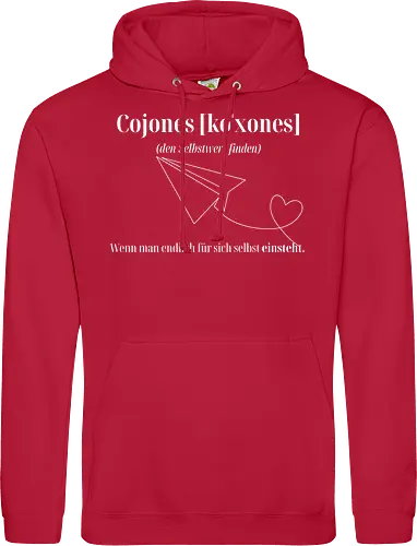 Cojones [koˈxones]-Selbstwert Frontdruck Brust