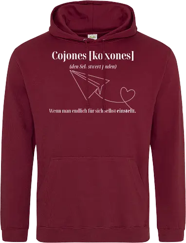Cojones [koˈxones]-Selbstwert Frontdruck Brust