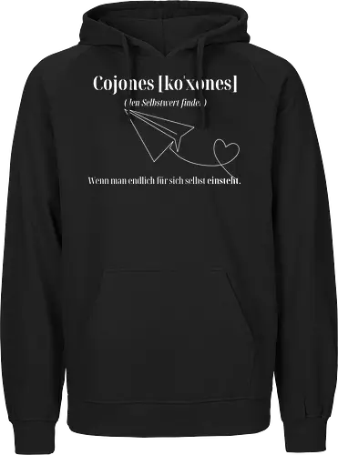 Cojones [koˈxones]-Selbstwert Frontdruck Brust