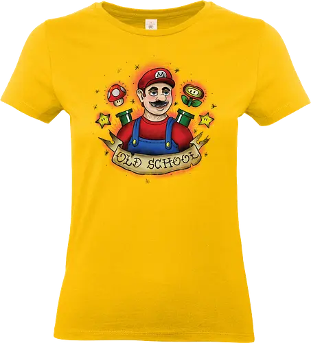 Old School Klempner - Retro Mario - old school tattoo, vintage mario, gamer kleidung - Standard T-Shirt (Women)