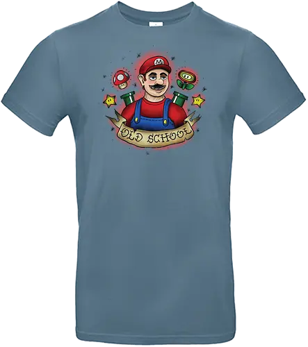 Old School Klempner - Retro Mario - old school tattoo, vintage mario, gamer kleidung - Standard T-Shirt