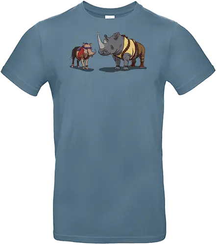 Mutanten-Duo - Bebop & Rocksteady TMNT - bebop und rocksteady, tmnt schurken, geek kleidung, mutanten wildschwein, mutanten nashorn, teetan, foot clan, shredder, 80er cartoon, tmnt mutanten, komische schurken, mutanten schergen, 90er nostalgie, turtles t-shirt, teenage, mutant turtles - Standard T-Shirt