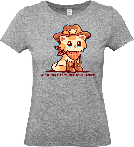 Not Feeling Very YEEHAW - yeehaw meme, sad cowboy, cowboy humor, western meme, depressed cowboy, cowboy, funny western, mood yeehaw, unhinged humor, relatable meme, yeehaw vibes, ironic cowboy, country humor, cowboy aesthetic, memes - Standard T-Shirt (Women)