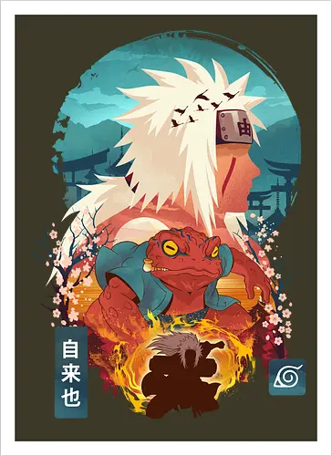 Ukiyo Jiraiya - Anime, japanese, japan - Artprint